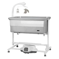 Детская кроватка - качалка Carrello Bloom CRL-10304 Eos Grey серая